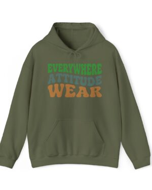 everywhere attitude wear retro hoodie