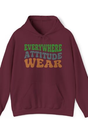 everywhere attitude wear retro hoodie