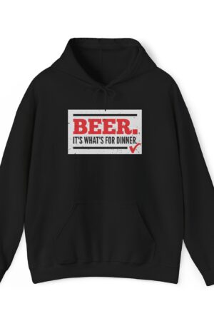 beer it's what's for dinner funny drinking hoodie