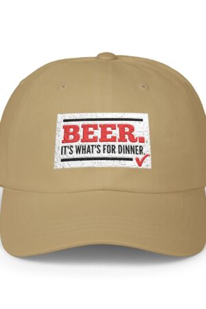 beer it's what's for dinner funny drinking dad hat