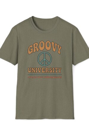 groovy university a place to get your groove on vintage tee