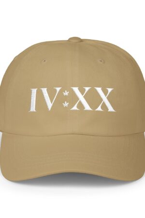 420 roman numerals embroidered 420 dad hat