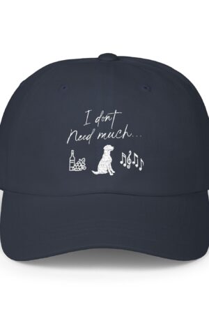 i don't need much funny wine drinking dad hat