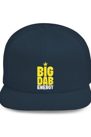 big dab energy 420 embroidered flat bill snapback cap
