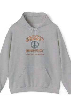 groovy university a place to get your groove on funny retro hoodie
