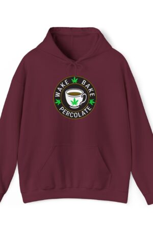wake bake percolate 420 hoodie