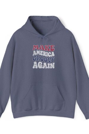 make america groovy again funny retro hoodie