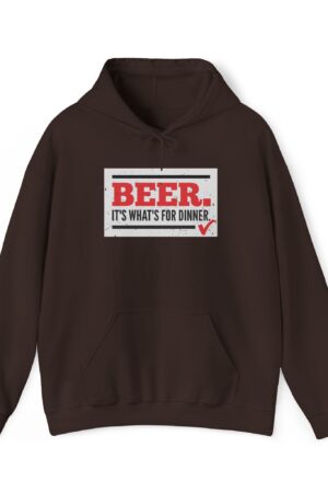 beer it's what's for dinner funny drinking hoodie
