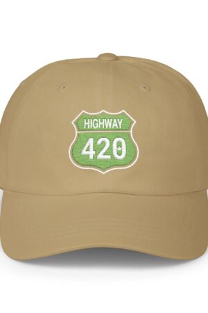 embroidered highway 420 dad hat