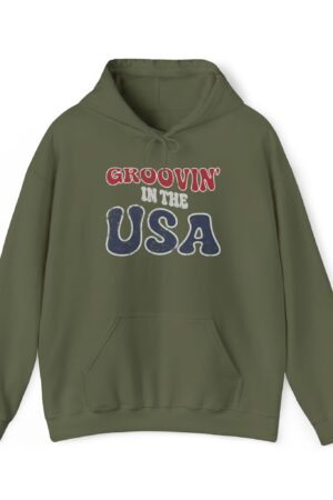 groovin' in the usa funny retro hoodie
