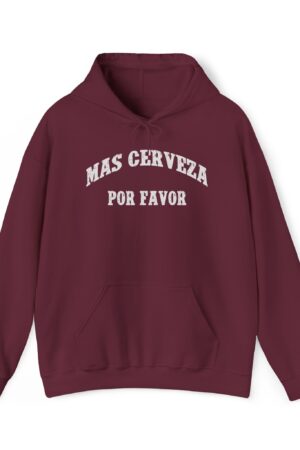mas cerveza por favor funny beer drinking hoodie
