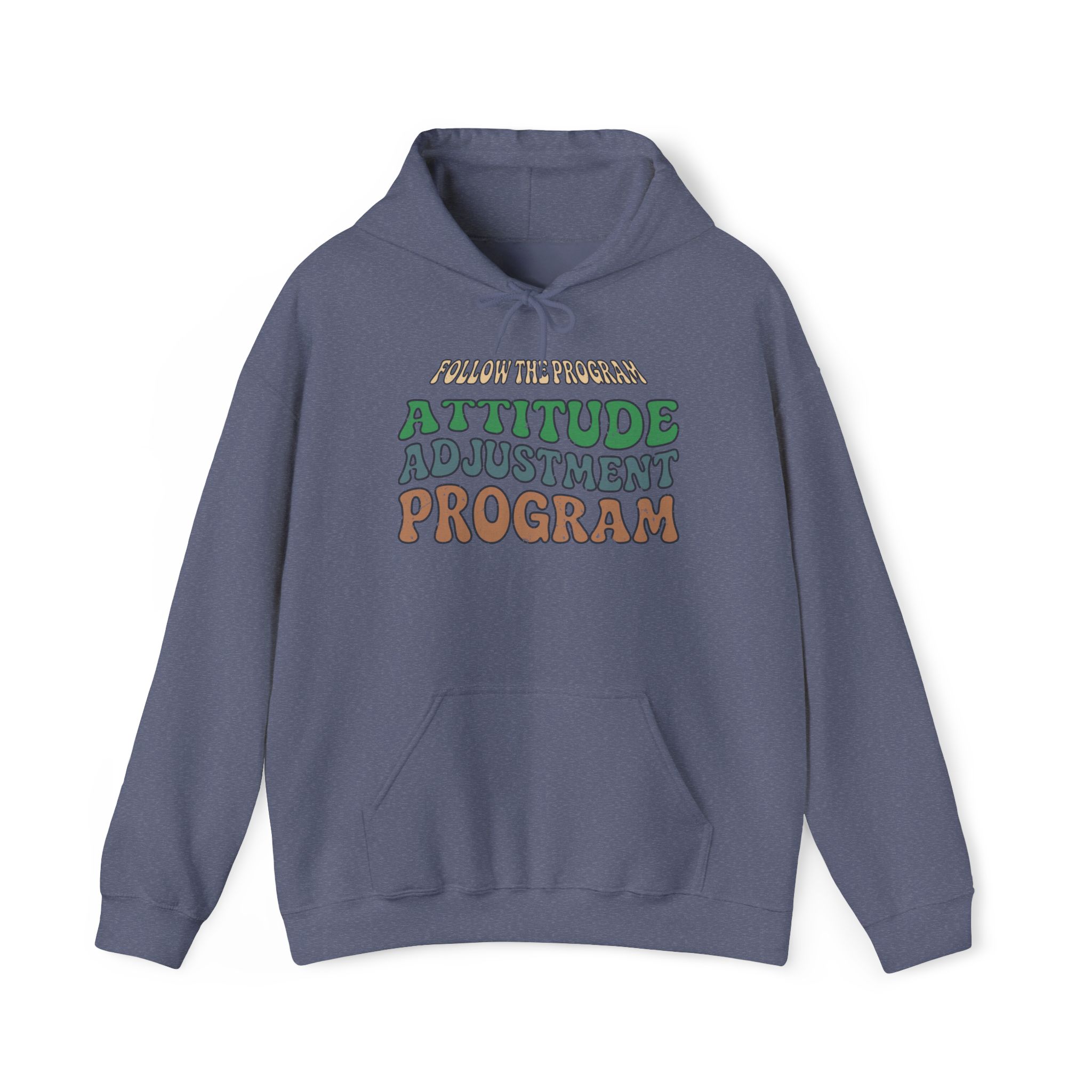 follow the program attitude adjustment program funny retro hoodie
