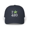 i love 420 embroidered dad hat