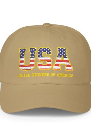 usa united stoners of america embroidered 420 dad hat