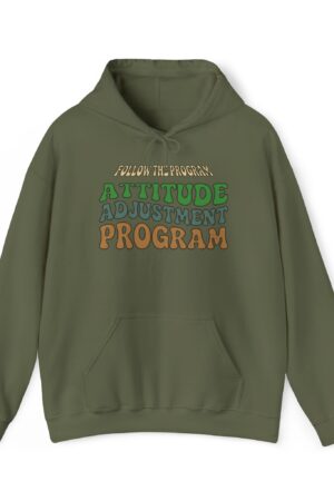 follow the program attitude adjustment program funny retro hoodie