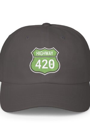 embroidered highway 420 dad hat