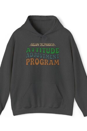 follow the program attitude adjustment program funny retro hoodie
