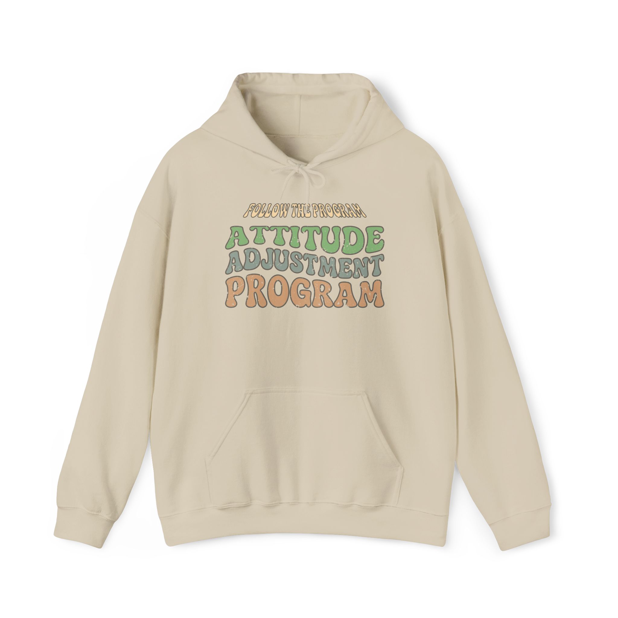 follow the program attitude adjustment program funny retro hoodie