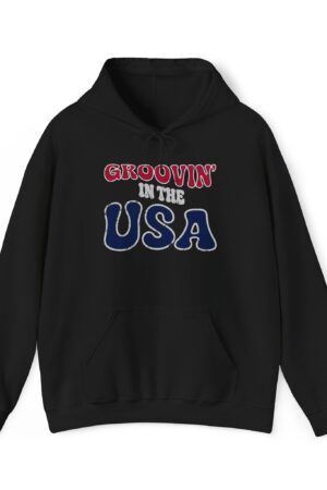 groovin' in the usa funny retro hoodie