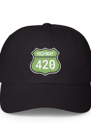embroidered highway 420 dad hat