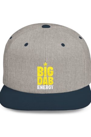 big dab energy 420 embroidered flat bill snapback cap