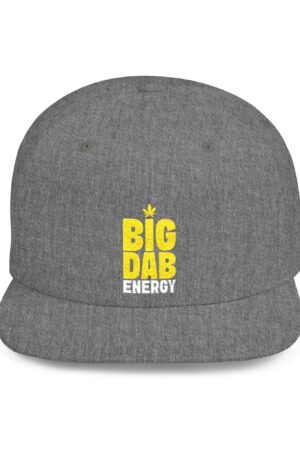 big dab energy 420 embroidered flat bill snapback cap