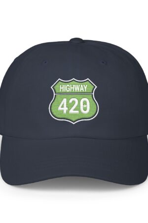 embroidered highway 420 dad hat