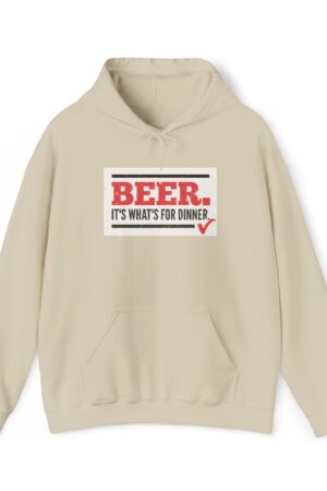 beer it's what's for dinner funny drinking hoodie