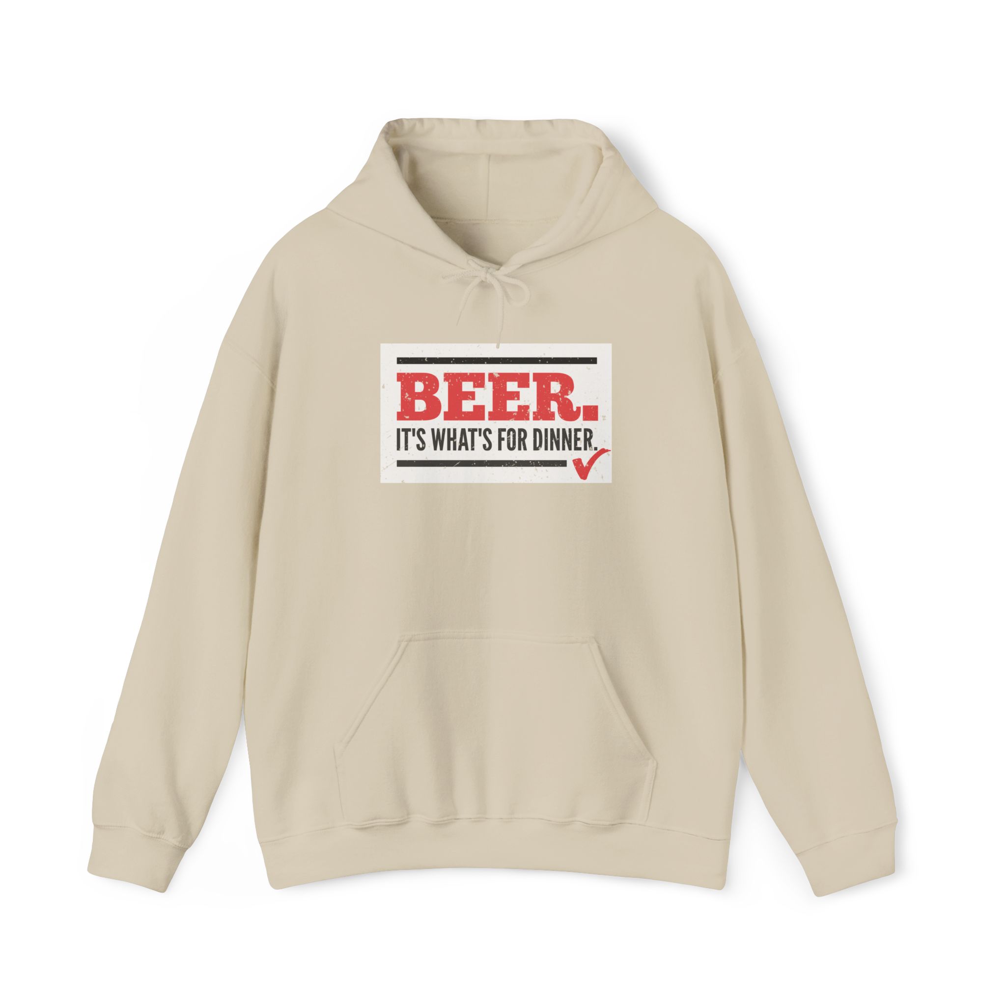 beer it's what's for dinner funny drinking hoodie
