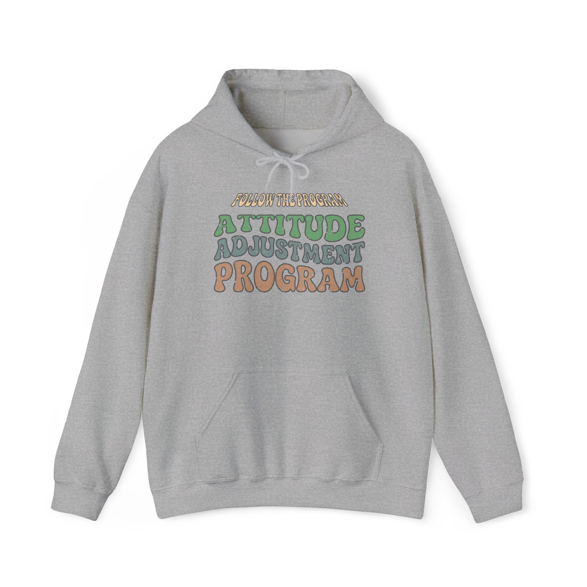 follow the program attitude adjustment program funny retro hoodie