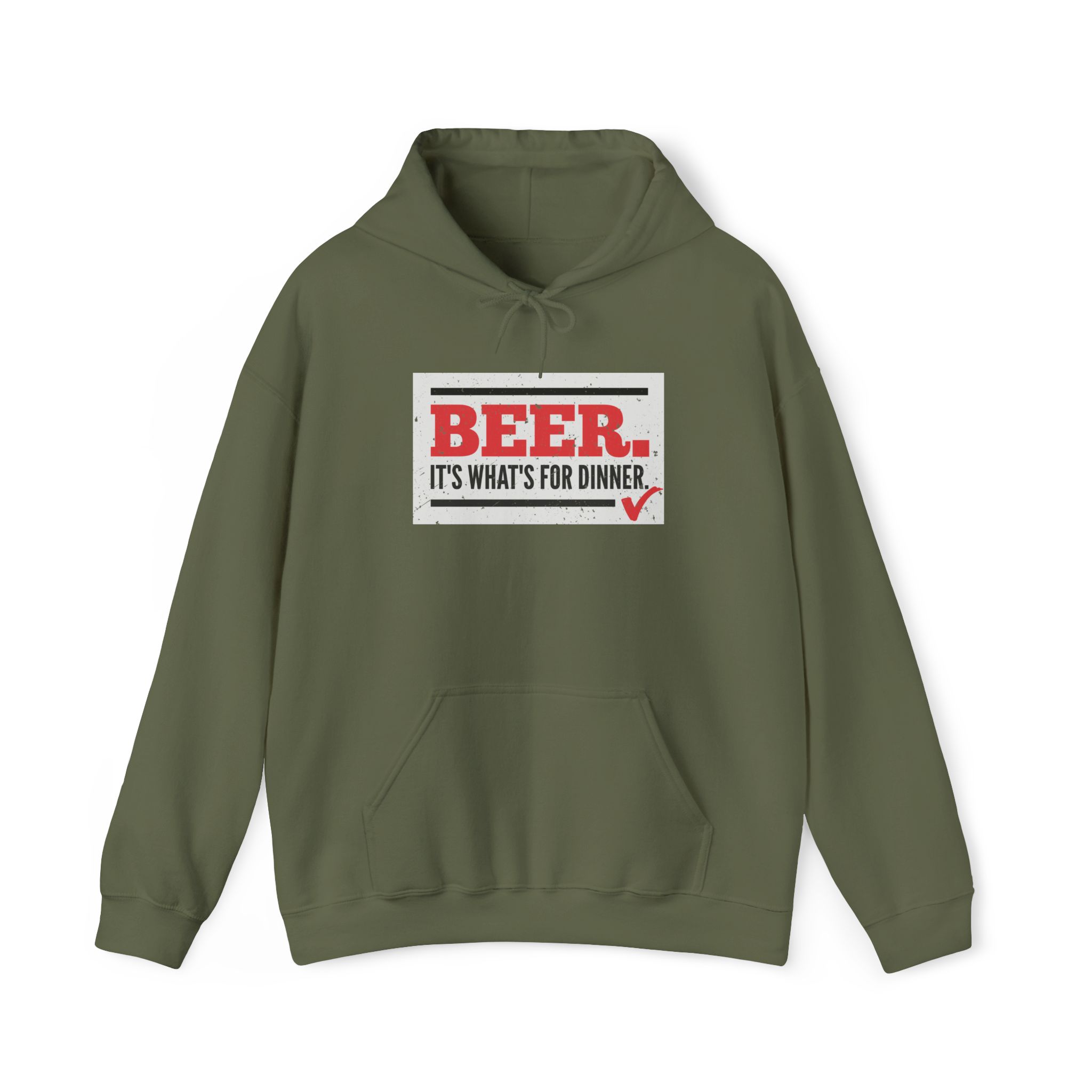 beer it's what's for dinner funny drinking hoodie