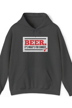 beer it's what's for dinner funny drinking hoodie