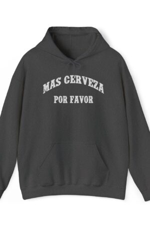 mas cerveza por favor funny beer drinking hoodie