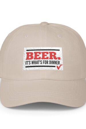 beer it's what's for dinner funny drinking dad hat