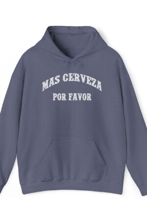 mas cerveza por favor funny beer drinking hoodie