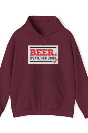 beer it's what's for dinner funny drinking hoodie
