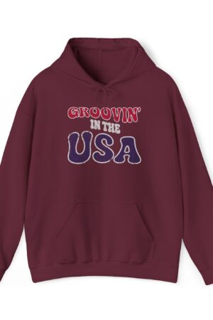 groovin' in the usa funny retro hoodie