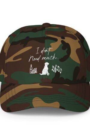 i don't need much funny wine drinking dad hat
