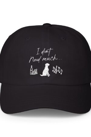 i don't need much funny wine drinking dad hat