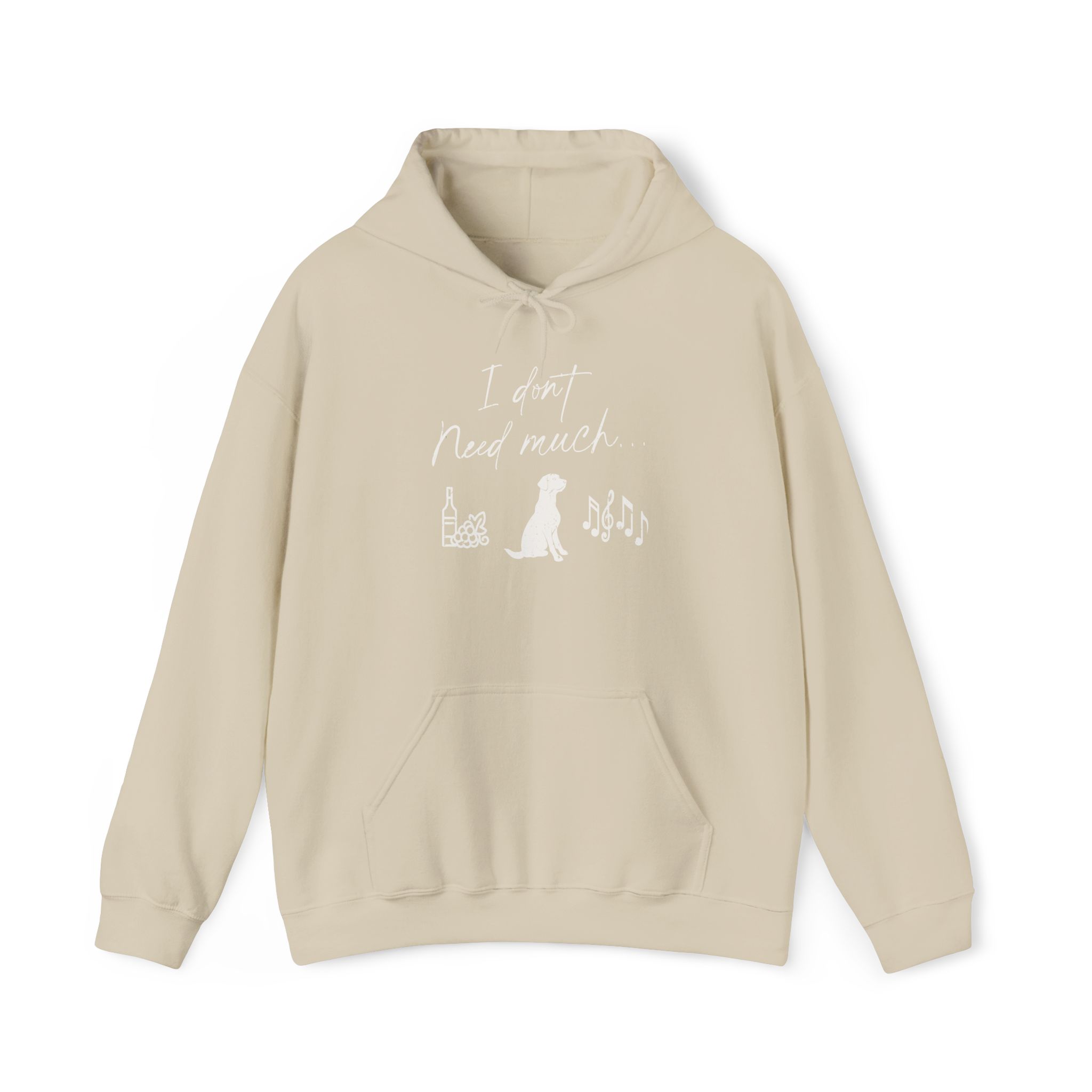 i don't need much funny wine drinking hoodie