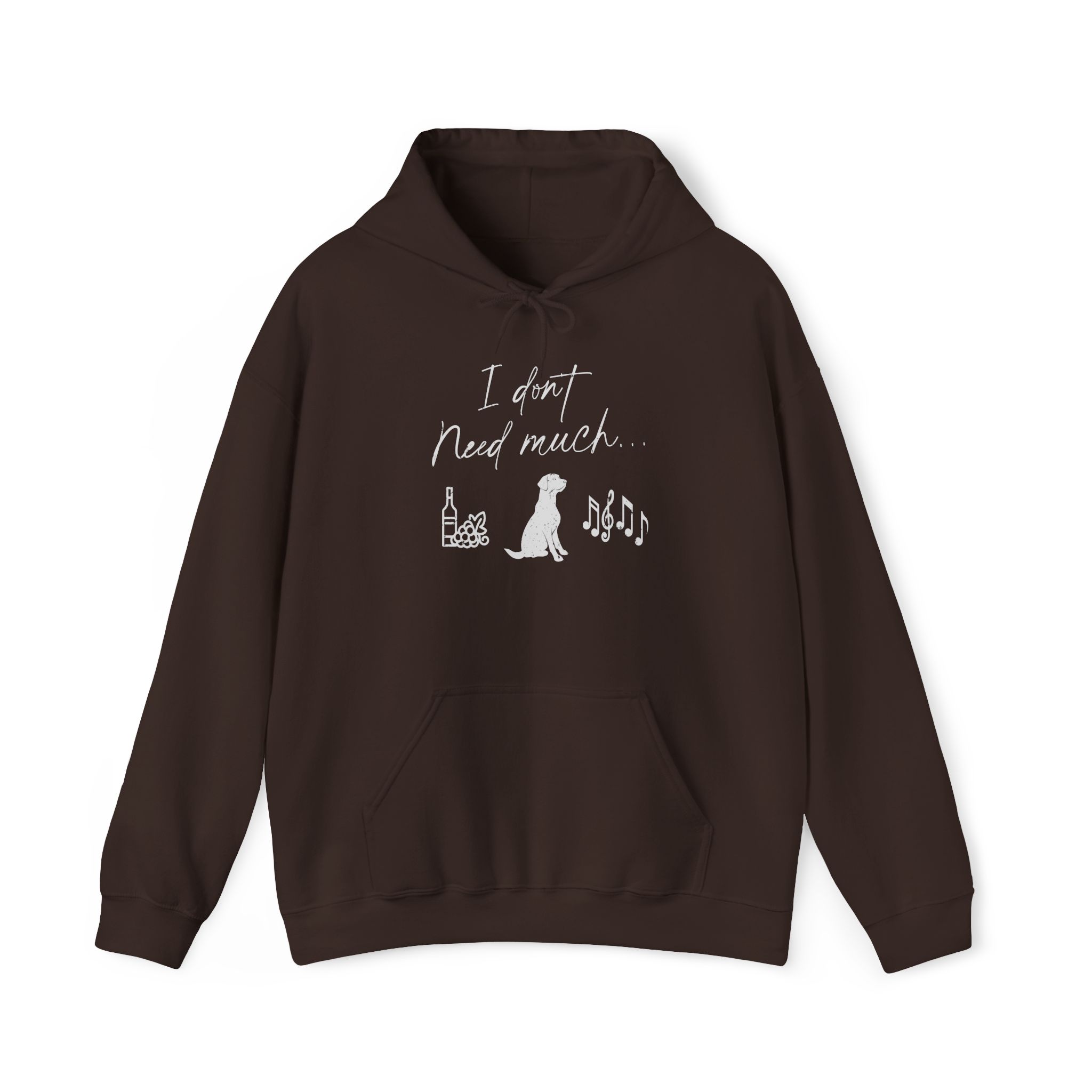 i don't need much funny wine drinking hoodie