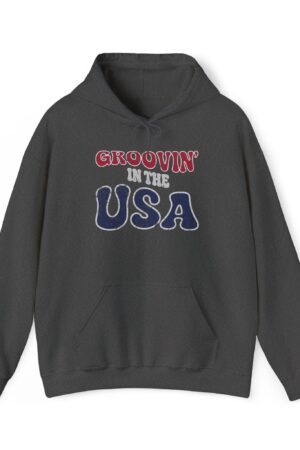 groovin' in the usa funny retro hoodie