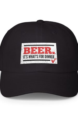 beer it's what's for dinner funny drinking dad hat