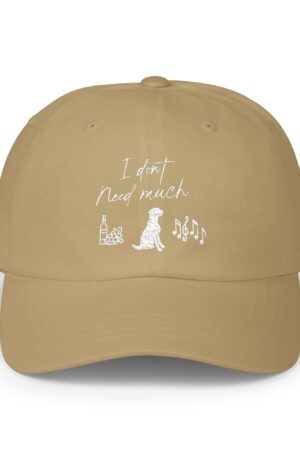 i don't need much funny wine drinking dad hat