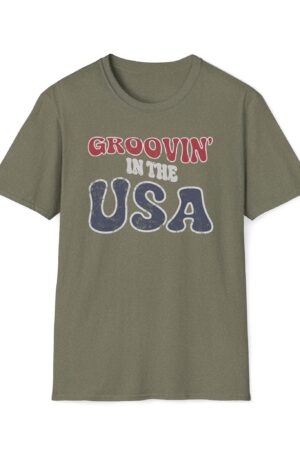 groovin' in the usa funny vintage tee