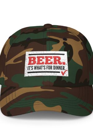 beer it's what's for dinner funny drinking dad hat