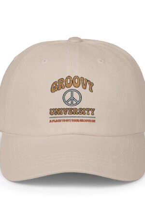 groovy university a place to get your groove on classic dad hat