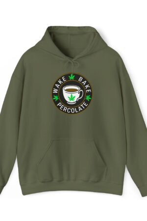 wake bake percolate 420 hoodie
