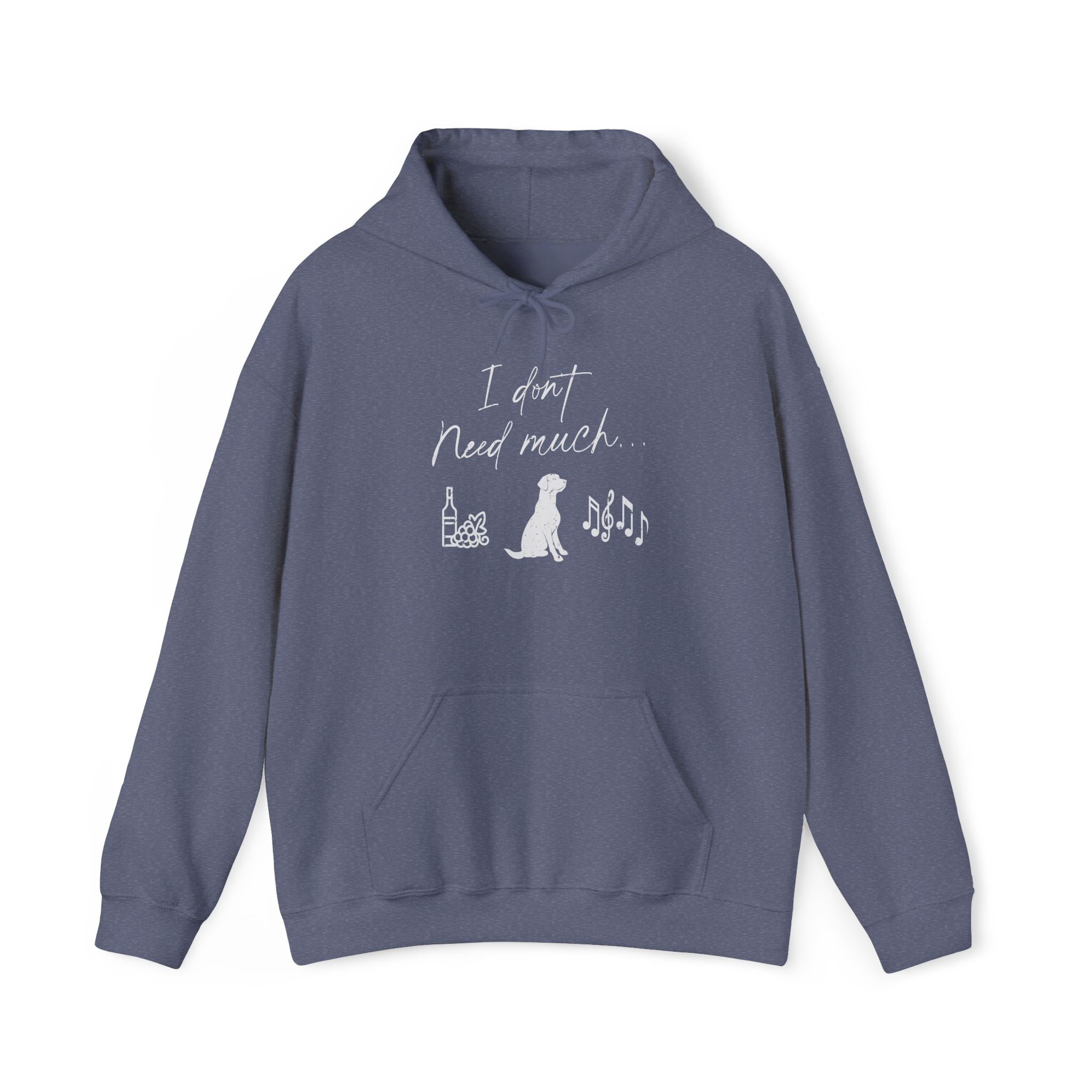 i don't need much funny wine drinking hoodie