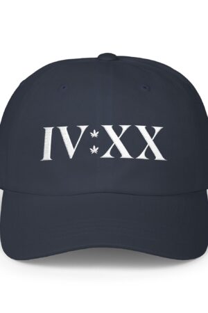 420 roman numerals embroidered 420 dad hat